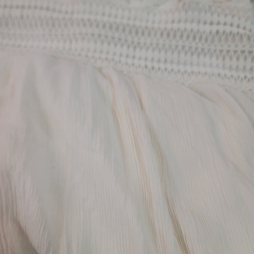 No Comment Plus Cream Lace Tiered Maxi Dress Boho Cottagecore French Country 2X - Picture 9 of 9